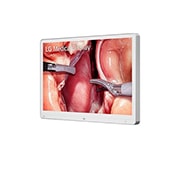 LG شاشة LG جراحية 32 بوصة 4K IPS , ربط بصري وزجاج حماية متطور ودعم عرض متعدد, صورة جانبية -15 درجة, 32HS710S-W, thumbnail 2
