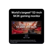 LG شاشة العاب LG UltraGear™ evo G9 مقاس كبير 52 بوصة (5K2K، 240Hz، 1ms), منظر أمامي لشاشة الألعاب UltraGear evo G9 مقاس 52 بوصة بدقة 5K2K ومعدل تحديث 240Hz، مع الحامل في الوضع السفلي (52G930B), 52G930B-B, thumbnail 5