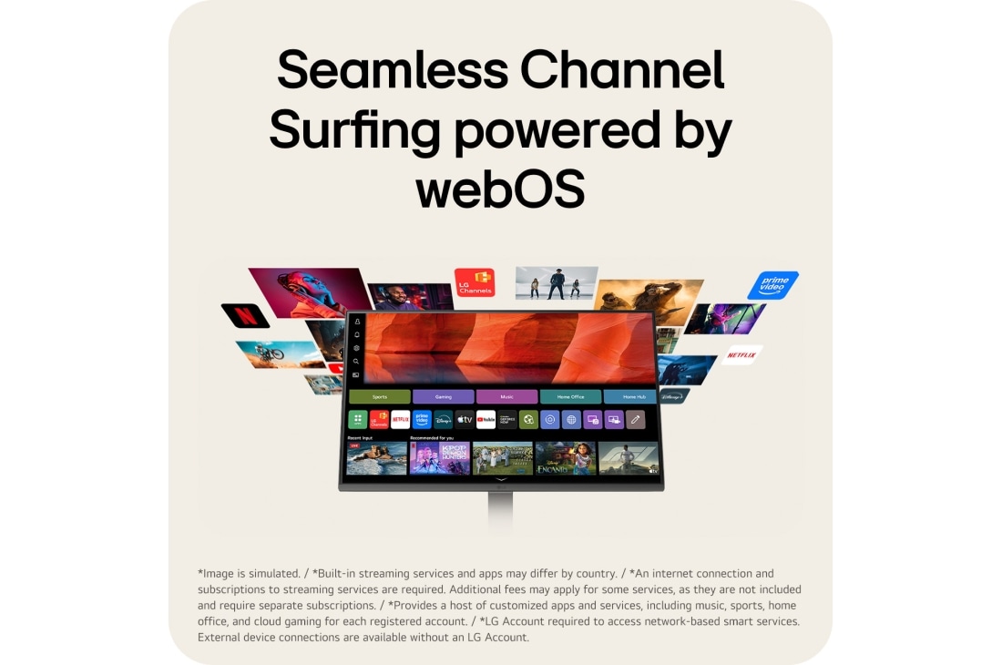 LG شاشة LG الذكية AI U5s IPS مقاس 24 بوصة ، Full HD للبث مع webOS, شاشة LG Smart Monitor مع webOS توفر الوصول إلى تطبيقات البث المدمجة والمحتوى الترفيهي., 24U511SB-B, thumbnail 5