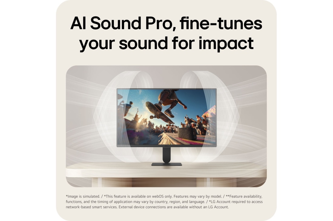 LG شاشة LG الذكية AI U5s IPS مقاس 24 بوصة ، Full HD للبث مع webOS, يقدم AI Sound Pro صوتًا غامرًا ومحسنًا بناءً على نوع المحتوى., 24U511SB-B, thumbnail 8