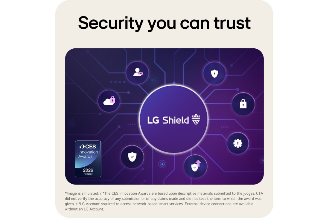 LG شاشة LG الذكية AI U5s IPS مقاس 24 بوصة ، Full HD للبث مع webOS, LG Shield يحمي البيانات الشخصية ويعزز أمان الجهاز على شاشة LG Smart Monitor., 24U511SB-B, thumbnail 11