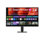LG شاشة LG الذكية AI U5s IPS مقاس 24 بوصة ، Full HD للبث مع webOS, منظر أمامي لشاشة LG Smart Monitor مع تصميم حواف رفيع وتخطيط شاشة نظيف., 24U511SB-B, thumbnail 1