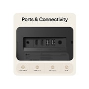 LG شاشة LG الذكية AI U5s IPS مقاس 24 بوصة ، Full HD للبث مع webOS, منافذ خلفية لشاشة LG Smart Monitor تعرض خيارات الاتصال HDMI 2.0 ومخرج سماعة الرأس وDC-IN., 24U511SB-B, thumbnail 12