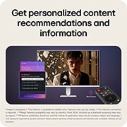 LG شاشة LG الذكية AI U5s IPS مقاس 27 بوصة ، Full HD للبث مع webOS, 'يقدم AI Concierge توصيات مخصصة بناءً على أنماط المشاهدة وسياق الاستخدام., 27U511SB-W, thumbnail 10