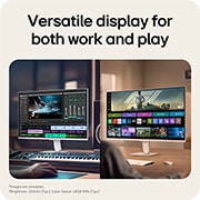 LG شاشة LG الذكية AI U5s IPS مقاس 27 بوصة ، Full HD للبث مع webOS, عرض بدقة Full HD IPS على شاشة LG Smart Monitor مما يقدم صورًا واضحة للعمل والاستخدام اليومي., 27U511SB-W, thumbnail 4