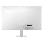 LG شاشة LG الذكية AI U5s IPS مقاس 27 بوصة ، Full HD للبث مع webOS, صورة خلفية لشاشة LG Smart Monitor تعرض هيكل الحامل وتخطيط الاتصال., 27U511SB-W, thumbnail 3