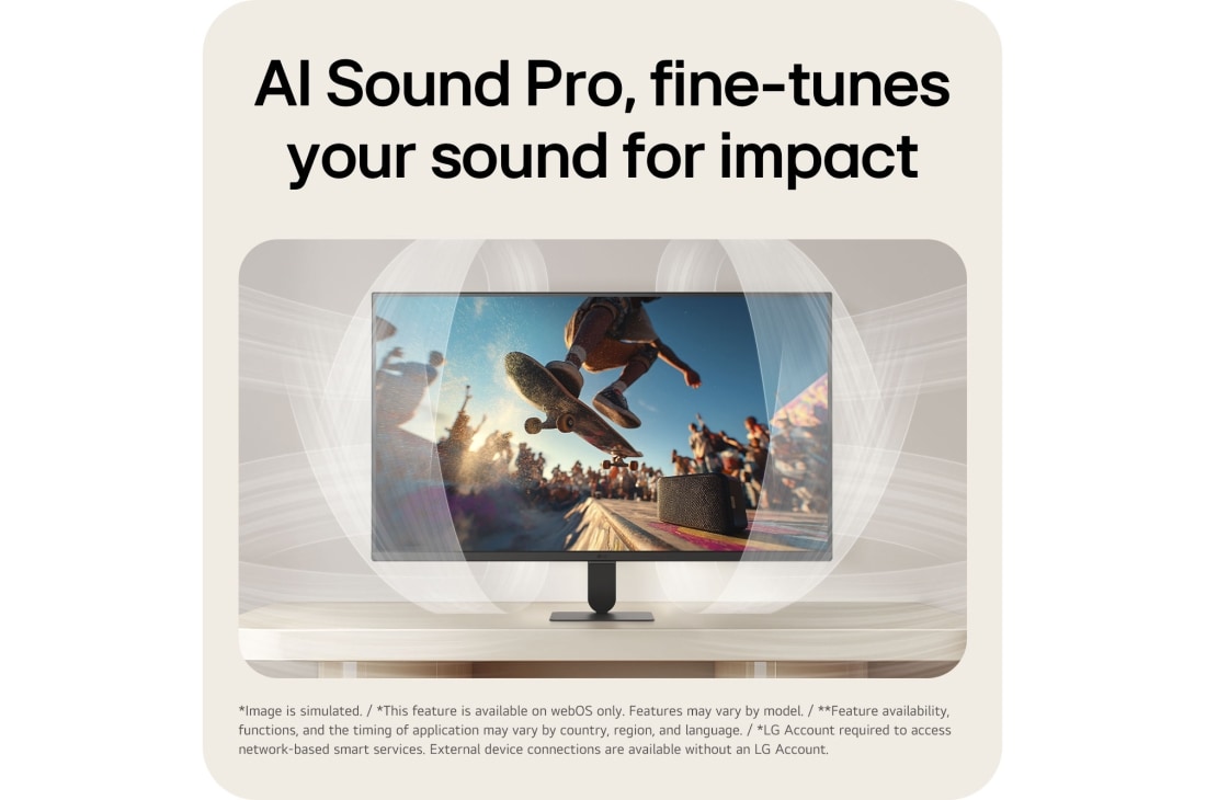 LG شاشة LG الذكية AI U5s مقاس 32 بوصة ، Full HD للبث مع webOS, HDR10 Pro مع sRGB 99% على شاشة LG Smart Monitor مما يعزز دقة الألوان والتباين للحصول على صور واضحة., 32U501SB-B, thumbnail 8
