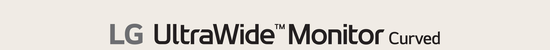 شعار شاشة LG UltraWide Monitor Curved.