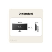 LG شاشة LG UltraWide™ المنحنية مقاس 34 بوصة بدقة WQHD ومعدل تحديث 144Hz ‏(1800R)، طراز 34U640B، مزودة بمنفذ USB-C ودعم HDR 10 وتغطية لونية sRGB 99% (قياسي)., صورة أمامية وجانبية لشاشة LG UltraWide المنحنية مع عرض أبعاد المنتج بالملليمتر., 34U640B-B, thumbnail 14