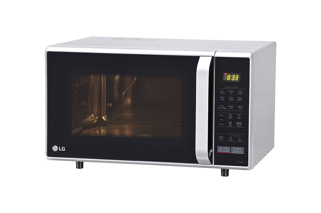LG فرن ميكروويف حراري، سعة 28 لتر، قائمة AutoCook، التجويف الداخلي من الفولاذ المقاوم للصدأ, MC2846SL, thumbnail 3