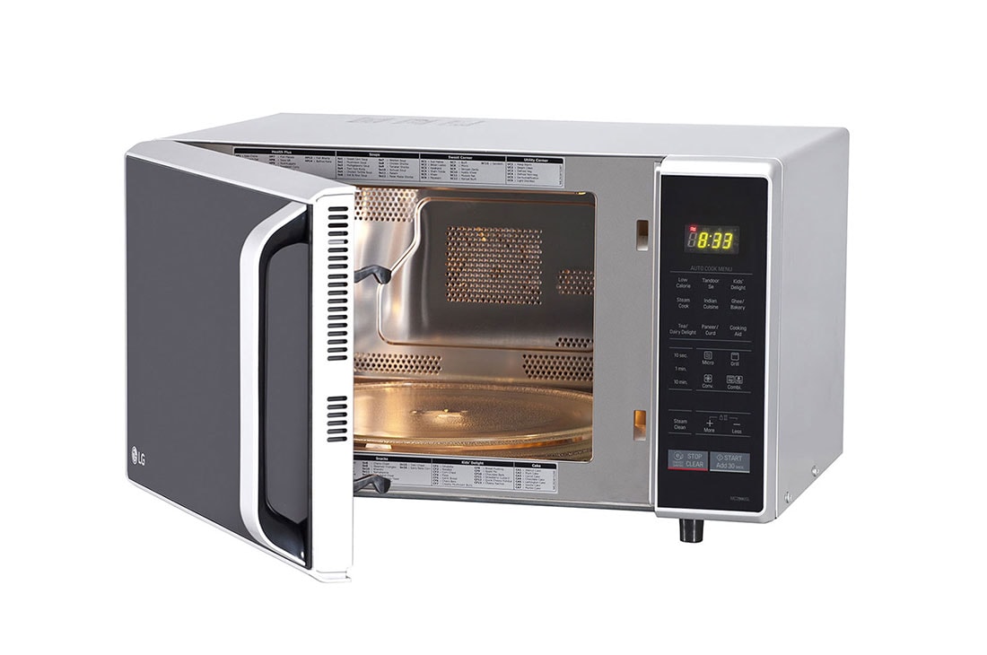 LG فرن ميكروويف حراري، سعة 28 لتر، قائمة AutoCook، التجويف الداخلي من الفولاذ المقاوم للصدأ, MC2846SL, thumbnail 4