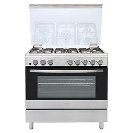 موقد غاز، 5 مناطق للطهي، تسخين مزدوج، زجاج باب قابل للإزالة، أمان كامل، لمس آمن2