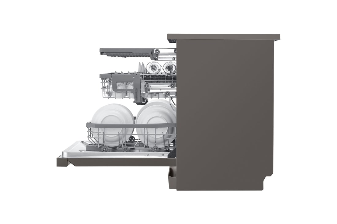 LG غسالة صحون إل جي بالبخار ™QuadWash ،إعداد المكان14، تقنية EasyRack™ Plus، محرك الدفع المباشر، تقنية ™ThinQ, DFB227HD, thumbnail 10