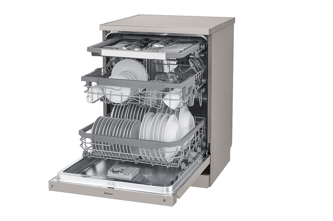 LG غسالة صحون إل جي QuadWash بالبخار إعدادات المكان 14, DFB425FP, thumbnail 8