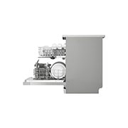LG غسالة صحون QuadWash لون فضي بلاتيني من إل جي, side view shelf on top, DFC612FV, thumbnail 4