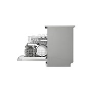 LG غسالة صحون QuadWash لون فضي بلاتيني من إل جي, side view, DFC612FV, thumbnail 5