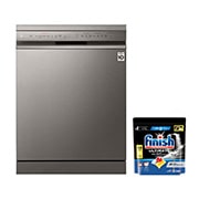 LG غسالة صحون لون فضي بلاتيني إعداد المكان 14 من إل جي, Front view, DFC435FP, thumbnail 1
