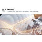 LG غسالة أطباق QuadWash™ بسعة 14 مكان تخزين باللون الأسود غير اللامع مع تقنية TrueSteam™ والتجفيف الحراري وAuto Open Dry., DFC287HMS, thumbnail 6