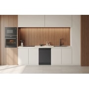 LG غسالة أطباق QuadWash™ بسعة 14 مكان تخزين باللون الأسود غير اللامع مع تقنية TrueSteam™ والتجفيف الحراري وAuto Open Dry., DFC287HMS, thumbnail 8