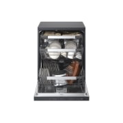 LG غسالة أطباق QuadWash™ بسعة 14 مكان تخزين باللون الأسود غير اللامع مع تقنية TrueSteam™ والتجفيف الحراري وAuto Open Dry., DFC287HMS, thumbnail 9