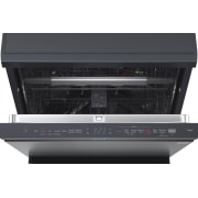 LG غسالة أطباق QuadWash™ بسعة 14 مكان تخزين باللون الأسود غير اللامع مع تقنية TrueSteam™ والتجفيف الحراري وAuto Open Dry., DFC287HMS, thumbnail 12