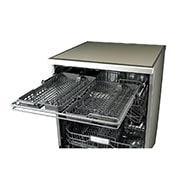 LG غسالة أطباق تعمل بتقنية محرك الدفع العاكس المباشرDirect Drive و تقنية البخار الحقيقي ™TrueSteam  و مزودة بأرفف ذكية ™SmartRack, D1452WF, thumbnail 4