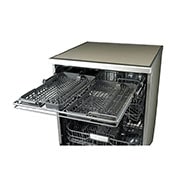 LG غسالة أطباق تعمل بتقنية محرك الدفع العاكس المباشرDirect Drive و تقنية البخار الحقيقي ™TrueSteam  و مزودة بأرفف ذكية ™SmartRack, D1442SF, thumbnail 6