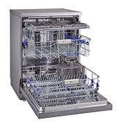 LG غسالة أطباق تعمل بتقنية محرك الدفع العاكس المباشرDirect Drive و تقنية البخار الحقيقي ™TrueSteam  و مزودة بأرفف ذكية ™SmartRack, D1442SF, thumbnail 9