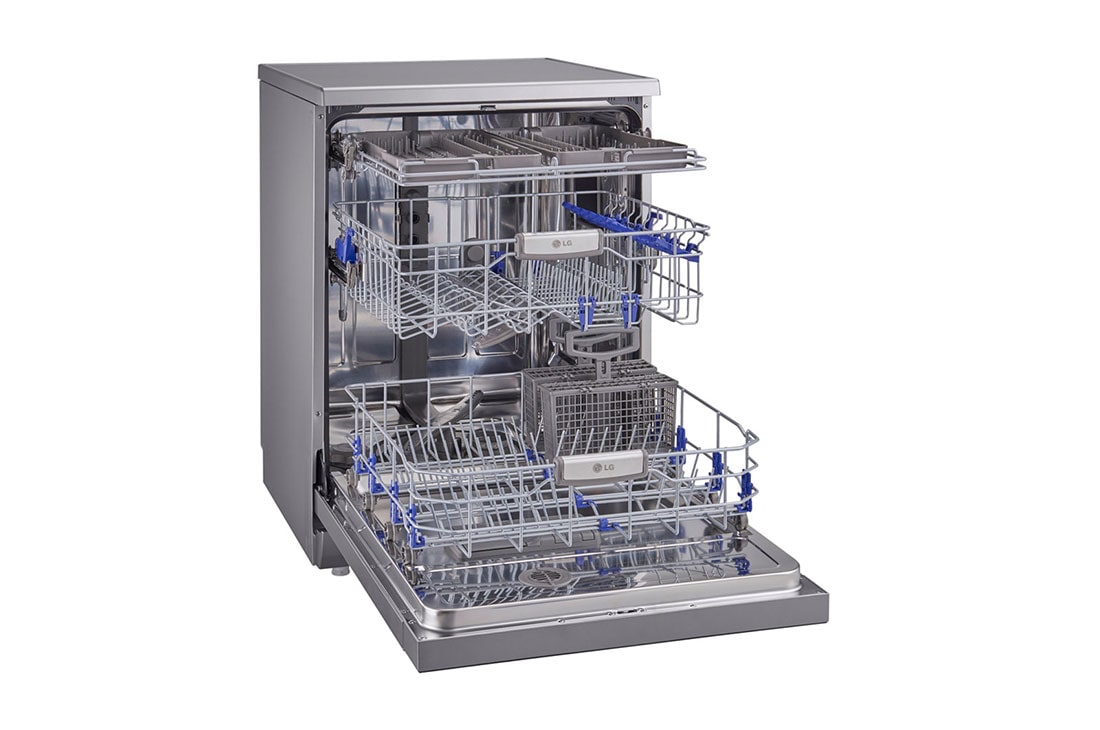 LG غسالة أطباق تعمل بتقنية محرك الدفع العاكس المباشرDirect Drive و تقنية البخار الحقيقي ™TrueSteam  و مزودة بأرفف ذكية ™SmartRack, D1442SF, thumbnail 9
