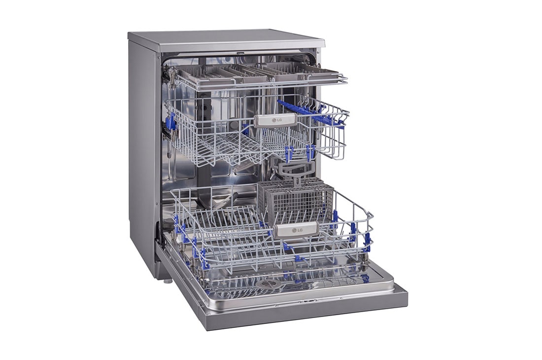LG غسالة أطباق تعمل بتقنية محرك الدفع العاكس المباشر Direct Drive و تقنية البخار الحقيقي ™TrueSteam  و مزودة بأرفف ذكية ™SmartRack, D1495CF, thumbnail 7