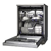 LG غسالة أطباق تعمل بتقنية محرك الدفع العاكس المباشر Direct Drive و تقنية البخار الحقيقي ™TrueSteam  و مزودة بأرفف ذكية ™SmartRack, D1495CF, thumbnail 3