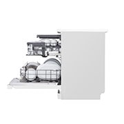 LG غسالة صحون 14 مكان QuadWash™، فضي بلاتيني، دورة تربو، محرك الدفع المباشر, Side view, DFC513FW, thumbnail 5