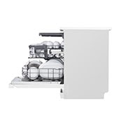 LG غسالة صحون 14 مكان QuadWash™، فضي بلاتيني، دورة تربو، محرك الدفع المباشر, Side view, DFC513FW, thumbnail 6