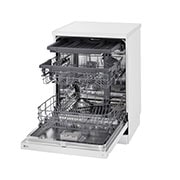 LG غسالة صحون 14 مكان QuadWash™، فضي بلاتيني، دورة تربو، محرك الدفع المباشر, Left view , DFC513FW, thumbnail 11