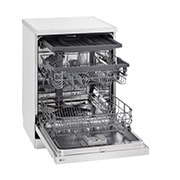 LG غسالة صحون 14 مكان QuadWash™، فضي بلاتيني، دورة تربو، محرك الدفع المباشر, Rigth view , DFC513FW, thumbnail 8