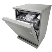 LG غسالة صحون 14 مكان ™QuadWash، فضي بلاتيني، الرف الذكي، دورة تربو, Top view, DFC513FV, thumbnail 10