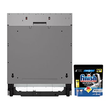 منظر أمامي لغسالة الأطباق المدمجة ™QuadWash مقاس 60 سم مع Easy Rack™ Plus. ({Sales Model Code})1