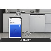 LG 60 سم غسالة أطباق مدمجة QuadWash™ ستانلس ستيل EasyRack™ Plus, صورة USP لحامل سهل الاستخدام بالإضافة إلى, DBC512TSE, thumbnail 4