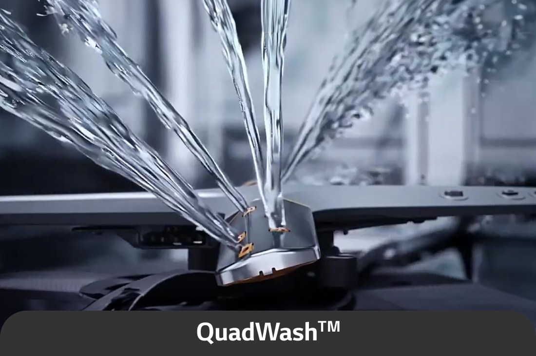 LG 60 سم غسالة أطباق مدمجة QuadWash™ ستانلس ستيل EasyRack™ Plus, صورة USP للغسيل الرباعي, DBC512TSE, thumbnail 2