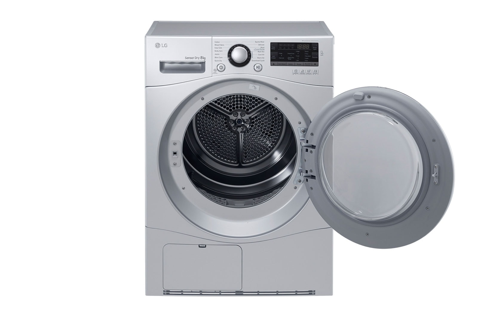 LG مجفف، 8 كجم، مستشعر تجفيف، تكنولوجيا العاكس, RC8066CF