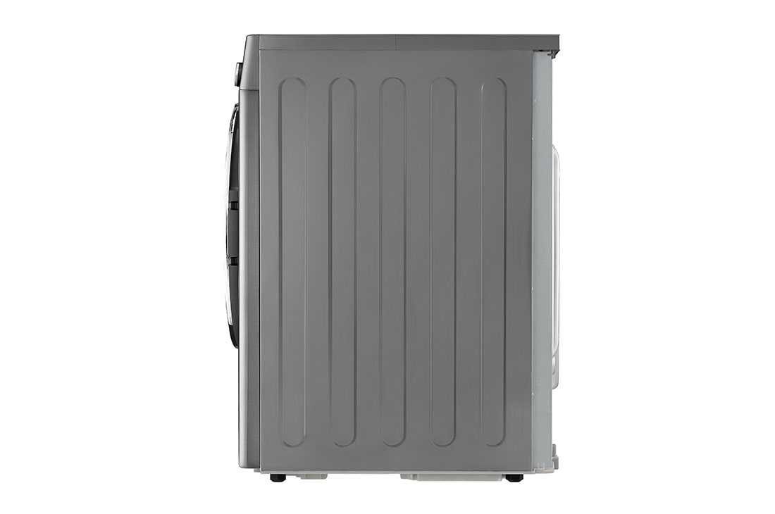 LG مجففة لون فضي ذوعاكس مزدوج سعة 9 كجم و مستشعر تجفيف, منظر جانبي, RC90V9EV2W, thumbnail 14