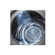 LG مجففة لون فضي ذوعاكس مزدوج سعة 9 كجم و مستشعر تجفيف, Light عرض التفاصيل, RC90V9EV2W, thumbnail 9