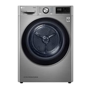 LG مجففة حجم 9 كجم لون فضي ذو عاكس مزدوج ومستشعر تجفيف, RC90V9EV2W, RC90V9EV2W, thumbnail 1