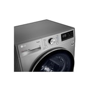 LG مجففة حجم 9 كجم لون فضي ذو عاكس مزدوج ومستشعر تجفيف, RC90V9EV2W, RC90V9EV2W, thumbnail 5