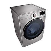 LG مجفف ذو عاكس مزدوج سعة 16 كجم لون فضي من إل جي, Left perspective view, RH16U8EVCW, thumbnail 6