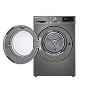 LG مجفف إل جي موديل 2024 ذو عاكس مزدوج سعة 10 كجم مع مستشعر تجفيف وفلتر مزدوج لمضاعفة النظافة والتحكم من أي مكان مع تطبيق ThinQ، شاهد مواصفات المنتج RH10V9PV2W, Front open view, RH10V9PV2W, thumbnail 2