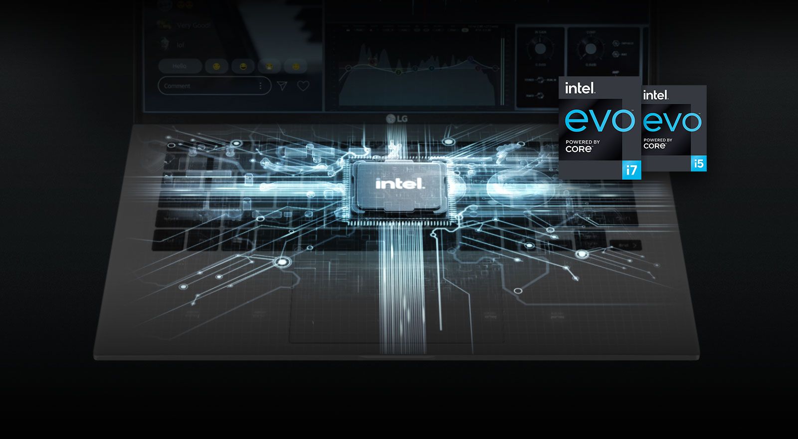 توفر وحدة معالجة Intel® المركزية من الجيل الحادي عشر أداءً قويًا بفضل ذاكرة النظام والمعالج الحديث