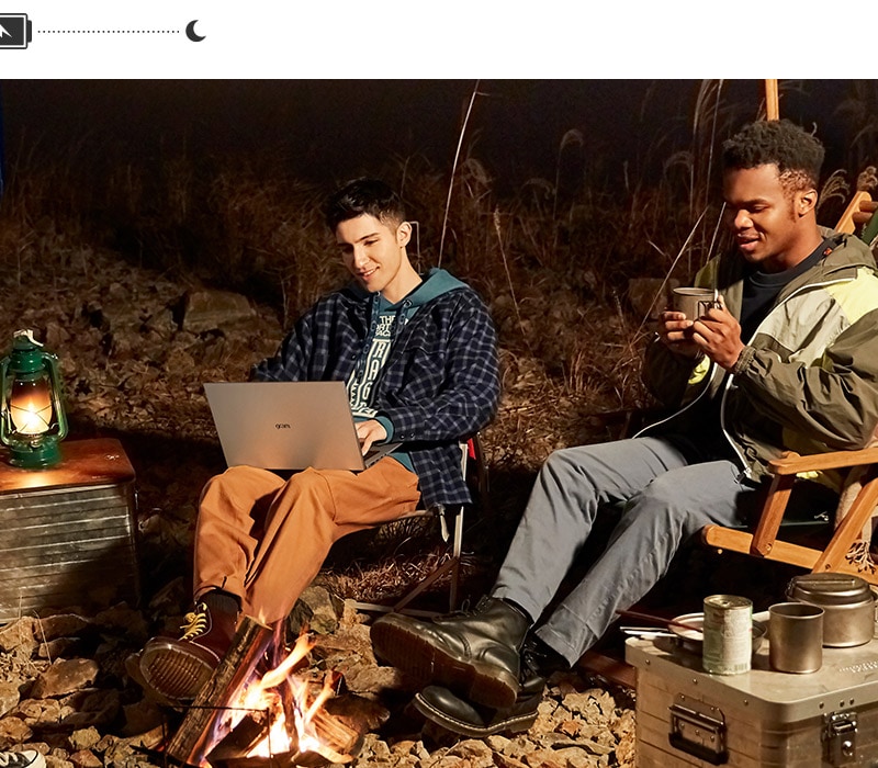 Battery lasting until the end of the day for up to 25.5 hours