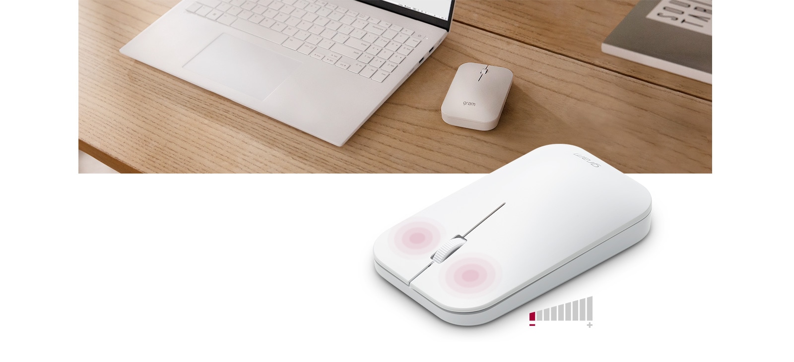 تمنحك هذه الفأرة ذات التصميم الصغير الحجم نقرة ناعمة بضوضاء أقل.