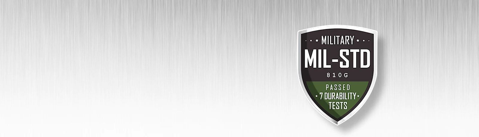 اجتاز الهيكل المعدني الكامل لجهاز جرام المعيار العسكري MIL-STD-810G الضروري للمتانة والموثوقية